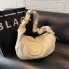 sac cartable froncé pour femmes, sac à bandoulière plissé de couleur unie, sangle réglable, sac à bandoulière simple, sac de rencontre pour filles