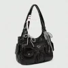sac à main à la mode avec pendentif en nœud, design de niche, sac à aisselles pour femme de grande capacité, adapté au déplacement au travail, au shopping,