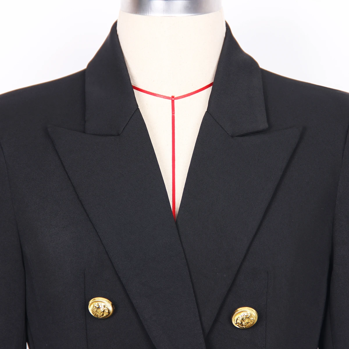 s xxl trois couleurs 2023 mode nouveau solide double boutonnage élégant style commpiedmont décontracté femmes imbibé manteau blazer