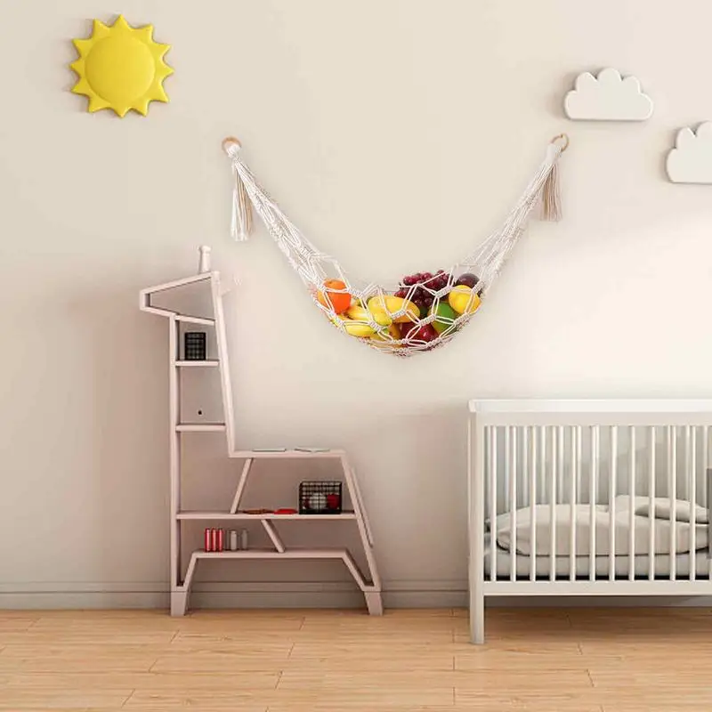 hamac de rangement boho en peluche, hamac en peluche, jouets en peluche, coin de chambre, mesh, décoration de chambre