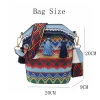 sac à bandoulière bohème ethnique pour femme, pompon vintage, tissé à la main, sac à bandoulière hippicopter, sacs initiés, sac à main pour femme, e27