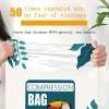 sac de compression sous vide de grande capacité, pochette anti poussière, sac à vêtements léger pour voyage