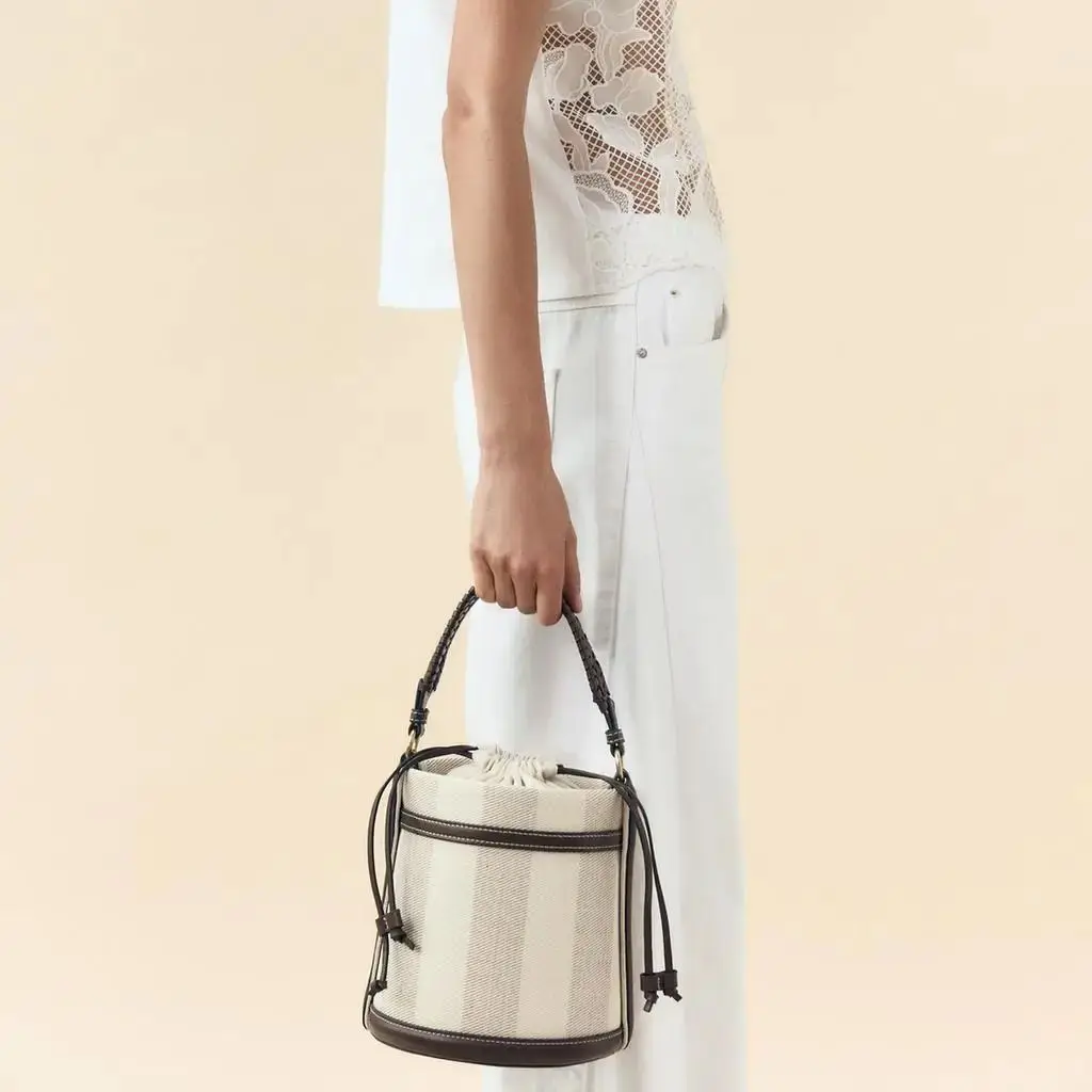 sac seau à la mode, sac de plage en paille d'été, sacs à main de voyage décontractés pour vacances, sac à bandoulière de loisirs en plein air pour femmes