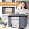 grand sac de rangement pliable pour vêtements, valises de voyage, organisateur, sacs de courses réutilisables, sacs de rangement pour couvertures, conteneurs de rangement