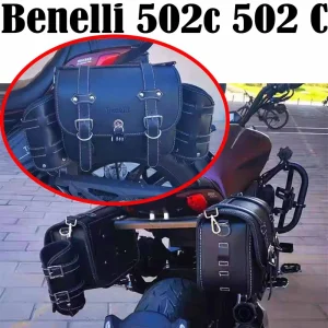 Sac latéral de moto en cuir PU, Benelli 502c, 502 C Sac latéral de moto en cuir PU, Benelli 502c, 502 C