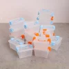 5 mini boîtes de rangement de style valise: boîtes de rangement transparentes pour petits articles, accessoires de bricolage de scène miniature