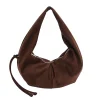 faionable faux daim femmes hobo sac à bandoulière 2025 automne/hiver vintage grande capacité hobo shopper sac fermeture éclair travail trajet
