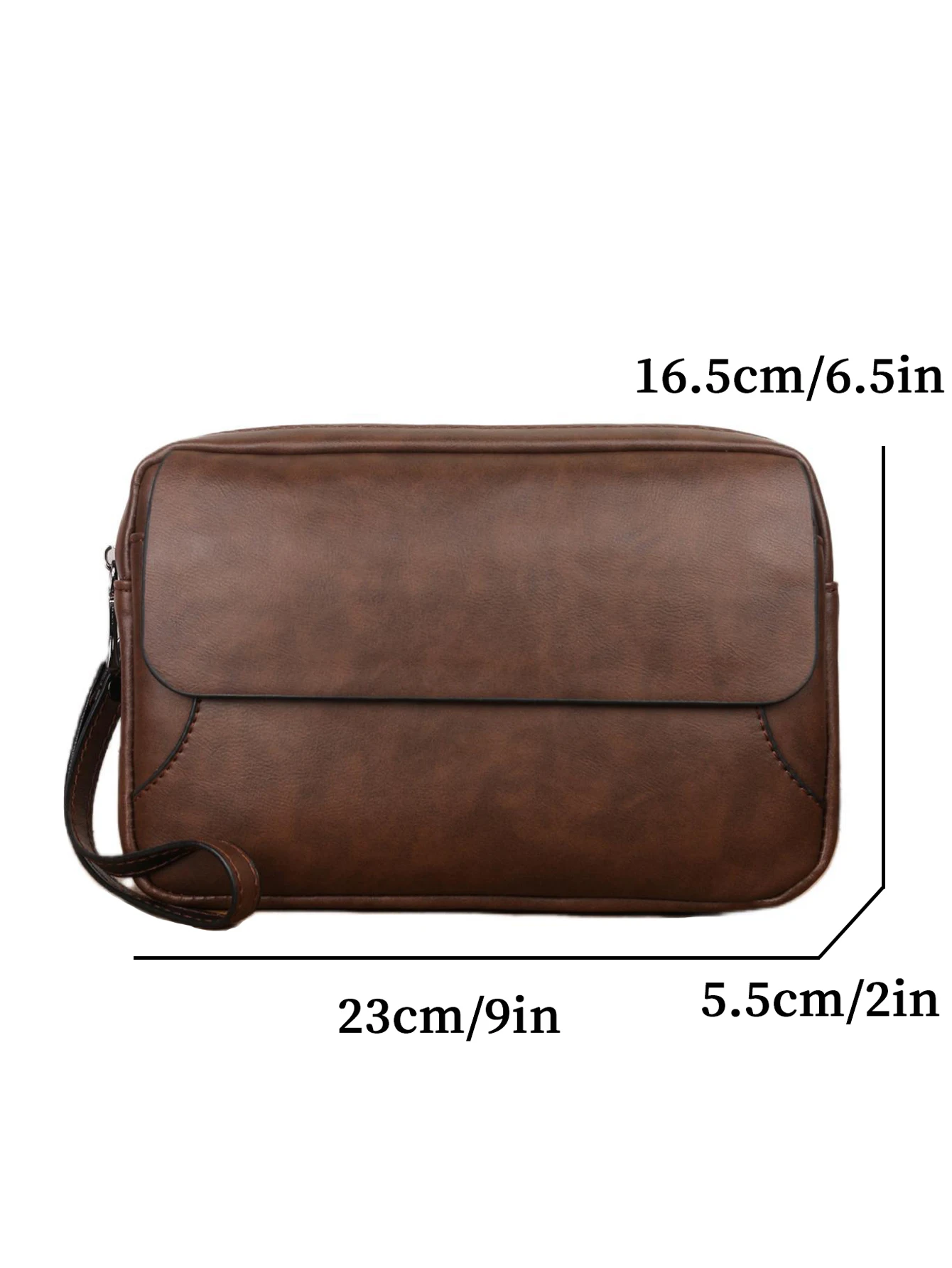pochette à bracelet multifonctionnelle de grande capacité, sac à main rétro minimaliste, sac de téléphone portable, mode d'affaires décontractée