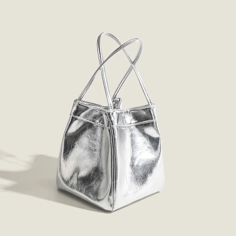 sac seau pour femmes, nouvelle mode simple, sac à main classique polyvalent tendance, sacs à poignée supérieure, petit sac