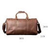 sac à main de voyage fitness en cuir pour hommes, sac de voyage en peau de vache, sac de bagage de voyage d'affaires à courte distance de grande capacité