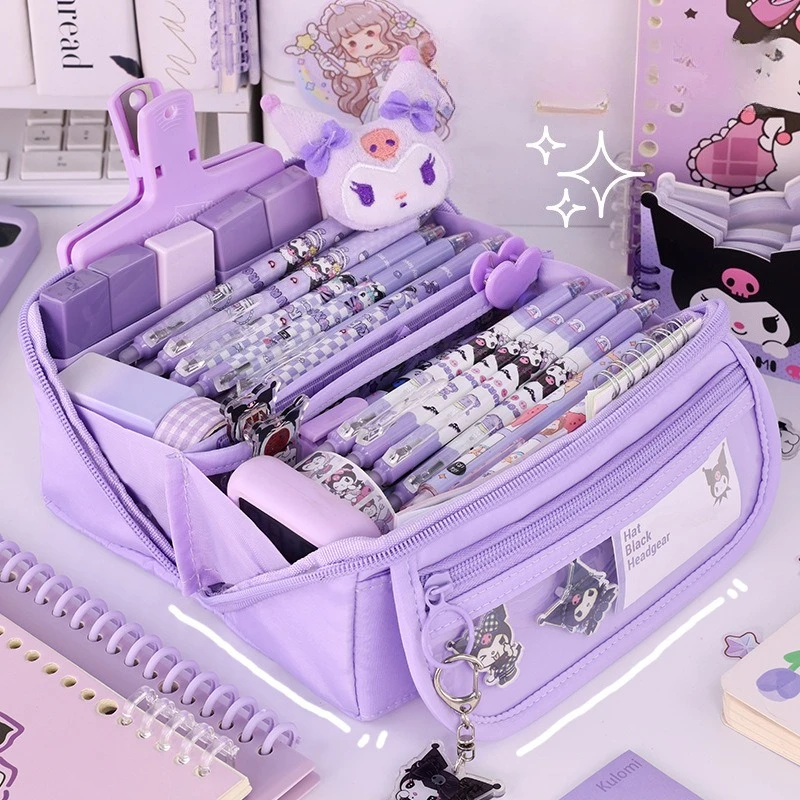 Trousse à crayons de grande capacité avec fermeture éclair, sac de papeterie Portable pour le rangement des fournitures scolaires et de bureau pour étudiants Trousse à crayons de grande capacité avec fermeture éclair, sac de papeterie Portable pour le rangement des fournitures scolaires et de bureau pour étudiants