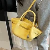 petits sacs seau d'été tendance pour femmes, sac à bandoulière simple en cuir pu, sacs à main et bourses délicats, nouvelle collection 2025