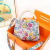femmes sacs en cuir sac à main sacs à main fille sacs à bandoulière bandoulière sac de messager femme fourre tout v style art classique imprimé 2025