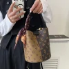 style classique, imprimé à la mode, sac à main polyvalent à bandoulière simple avec forme de seau, imprimé classique