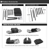 bal inowalk sac à bagages de voyage pour moto, étanche, extensible, grande capacité, queue de moteur, coffre, sac t1, la plupart des motos, 19l 80l