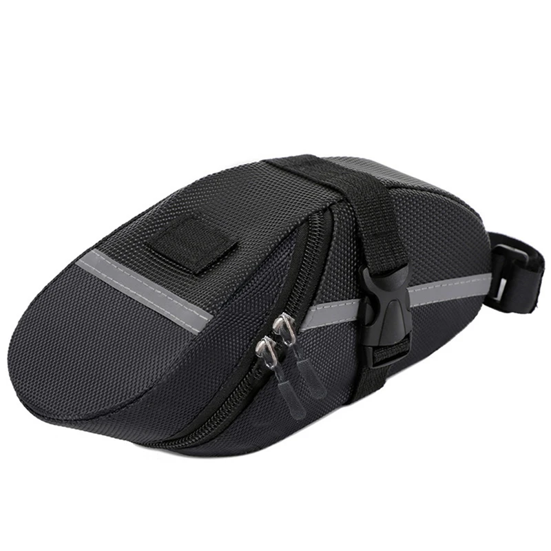 sac de selle de vélo étanche, rangement noir, sac arrière de vélo de route, outils de fixation de cyclisme, sac arrière de montagne à dégagement rapide
