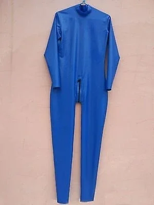 combinaison catsuit gummi en latex et caoutchouc, combinaison de batterie, bleu marine, gjulien dpzipper, imbibé, taille xs ~ média