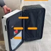 valise de grande taille avec porte bagages de frein à cinq roues, valise de voyage en matériau pc de 28 pouces, serrure tsa 32/36/50 pouces