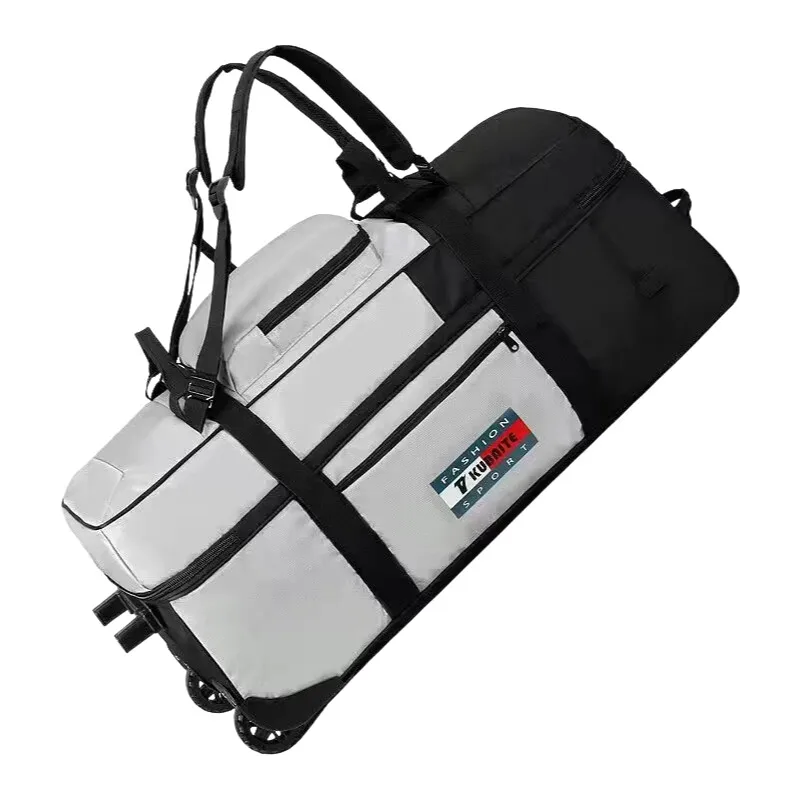 valise à dos trolley de grande capacité xx – sac à bagages de voyage pliable et durable pour hommes et femmes, mobile, camping