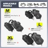 rhinowalk – sacoche de moto étanche pour la plupart des supports latéraux, vélo de sport tout terrain adapté à bmw honda kawasaki yamaha benelli