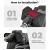 sacoches de moto 40l, sacoches latérales avec housse de pluie universelles pour sportster softail, sacs d'accessoires de moto