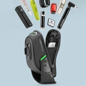 Sac de vélo, sac arrière, vélo de route de montagne, sac de siège arrière, coussin de siège de cyclisme, poteau, sac de selle à dégagement rapide