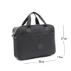 sac élégant en nylon pour ordinateur portable pour hommes et femmes – porte documents d'affaires léger, fourre tout de banlieue de grande capacité avec dragonne