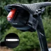 sac de selle de vélo étanche 600d en cuir ultraléger sous le siège, sac arrière de vélo de route de montagne, accessoires