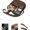 petits cartables rétro tendance pour hommes, sacs à bandoulière polyvalents pour les déplacements, nouveaux sacs de facteur à la mode pour garçons cool