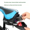 sac de selle de vélo anti éclaboussures | convient aux vélos de route, vtt et de gravier | pack sous assise réfléchissant avec clip rapide