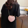 sac à main chic en forme de cœur pour femmes, sac de soirée étoile brillante à la mode, fourre tout à bandoulière élégant avec chaîne, sacs à bandoulière pour femmes