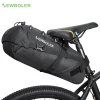 NEWBOLER sac de selle de vélo étanche vtt vélo de route 10L grande capacité sac de cyclisme pliable queue arrière sac coffre accessoires NEWBOLER sac de selle de vélo étanche vtt vélo de route 10L grande capacité sac de cyclisme pliable queue arrière sac coffre accessoires