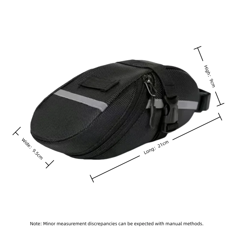 sac de selle de vélo anti éclaboussures | convient aux vélos de route, vtt et de gravier | pack sous assise réfléchissant avec clip rapide
