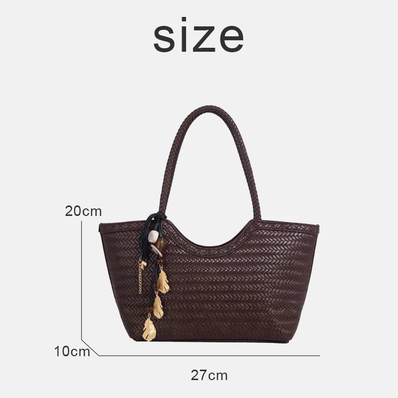 sacs fourre tout vintage pour femmes sacs à main de concepteur de luxe et sacs à main 2025 nouveau dans une imitation pu tressage en pente supérieure handle décoration de fleur en métal avec sac d'épaule sous armature