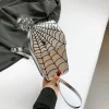 sac à bandoulière en cuir pu pour femme, motif toile d'araignée, sac hobo gothique, forme de cercueil, sac initié, halloween cosplay, sacs pour téléphone portable