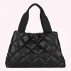 sac à main hobo matelassé pour femmes, grande capacité, sac à poignée supérieure, doux, couleur unie, portable, en coton, pour filles, hiver
