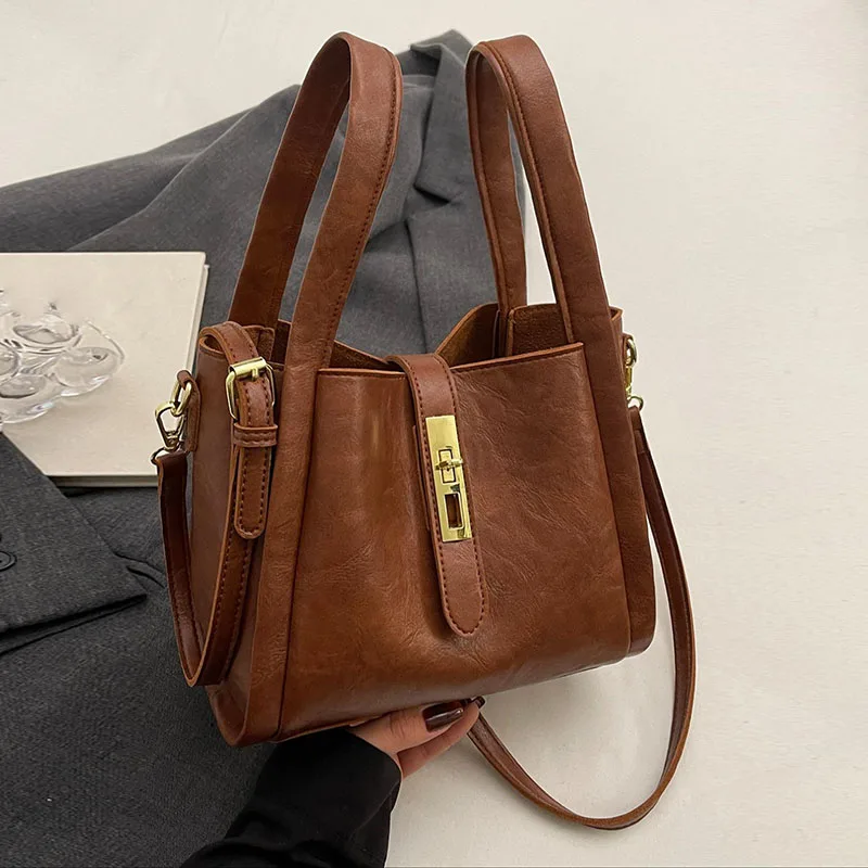 sac à main au design de niche classique et à la mode, sac à bandoulière simple rétro et polyvalent de tempérament quotidien,