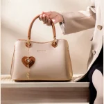 Sac à main cartable en cuir tendance – Sac élégant plissé de grande capacité pour femme pour un usage quotidien