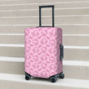 Hello Kitty-Juste de valise rose élastique, protection professionnelle, accessoires de bagages, vacances