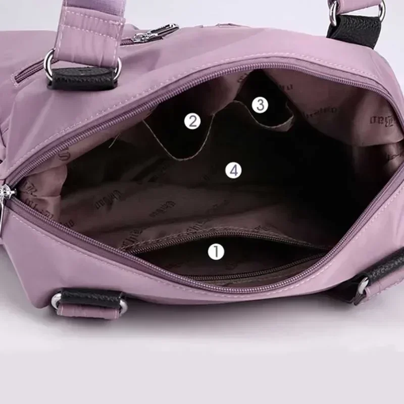 sac fourre tout en nylon imperméable pour femme, sac à main initié, grande capacité, sac à bandoulière shopping, sacs de messager pour femme, sacs à main