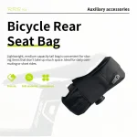 Sac de vélo sac de selle de vélo de montagne sac de siège arrière rangement compartimenté multicouche sac de rangement de cyclisme équipement de cyclisme