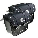 Une paire de sacoches de Moto universelles en cuir Pu Style aigle Moto queue bagages sacs à outils de voyage sacs latéraux