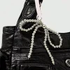 sac à main à la mode avec pendentif en nœud, design de niche, sac à aisselles pour femme de grande capacité, adapté au déplacement au travail, au shopping,