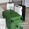 valise de grande taille avec porte bagages de frein à cinq roues, valise de voyage en matériau pc de 28 pouces, serrure tsa 32/36/50 pouces