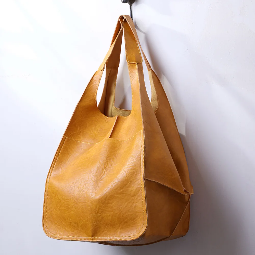 sacs à main multifonctionnels pour femmes, grande capacité, fourre tout souple de styliste de luxe en cuir pu, sac à bandoulière décontracté rétro, grands sacs à main de shopping