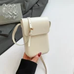 Sacs à bandoulière carrés simples et élégants pour femmes, couleur unie, sac à bandoulière en cuir Pu pour dames, pochette polyvalente et Portable pour téléphone