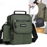 Sac à bandoulière carré sportif pour hommes – Sac à bandoulière durable de style universitaire à côtés souples avec poches multifonctions