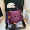 Sac à main violet de luxe classique pour femmes, sac à bandoulière de styliste de bonne qualité en cuir Pu solide, petit sac carré, nouvelle collection 2025