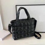 Sac fourre-tout matelassé rembourré en Nylon, sacoche de couleur unie, sac à bandoulière bouffant pour femmes, sacs à bandoulière de grande capacité pour dames