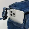 sac messager vintage en denim de grande capacité pour femme, sacoche décontractée, sangle réglable, fourre tout multifonction, sac hobo chic, 03